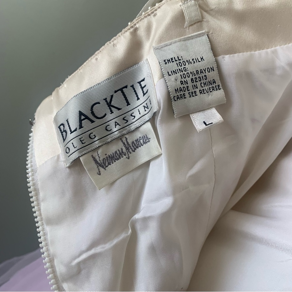 Oleg Cassini Ivory Corset Bustier Prom Bridal - Picture 6 of 8